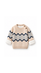 Nordic Sherpa-Lined Knit  Unisex Sweater