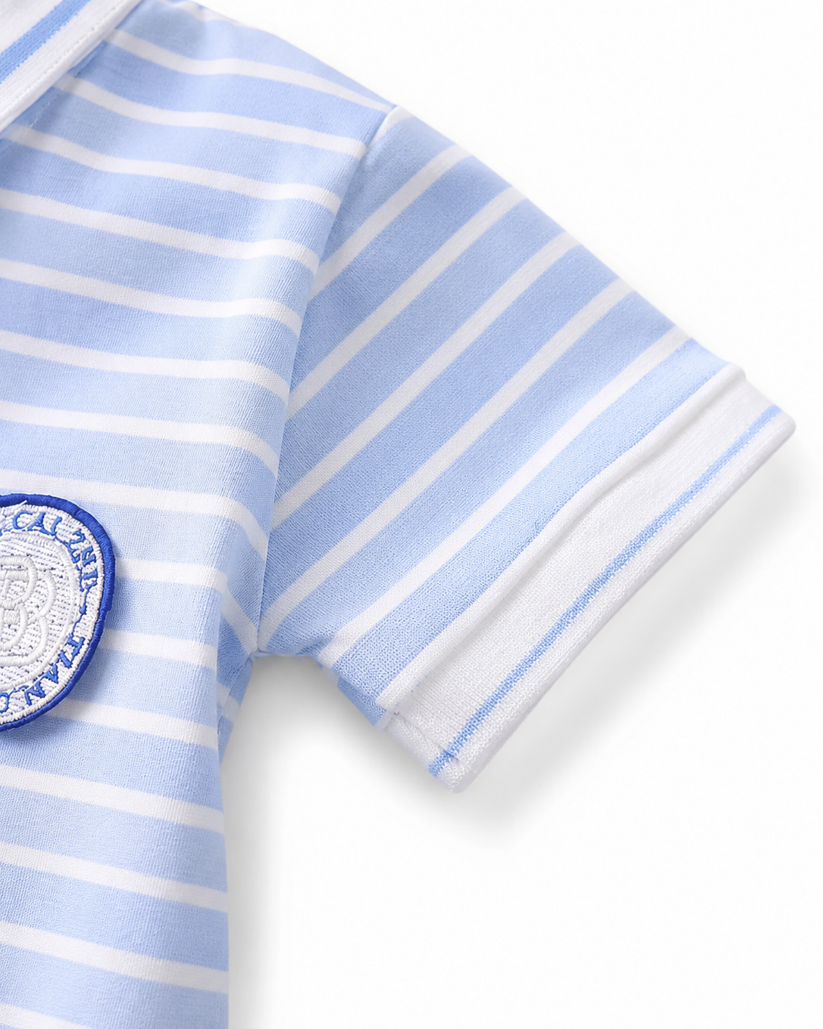 Striped Polo Shirt & Shorts Boy's Set