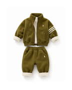 Cozy Sherpa-Lined Fleece Track Boy's Set