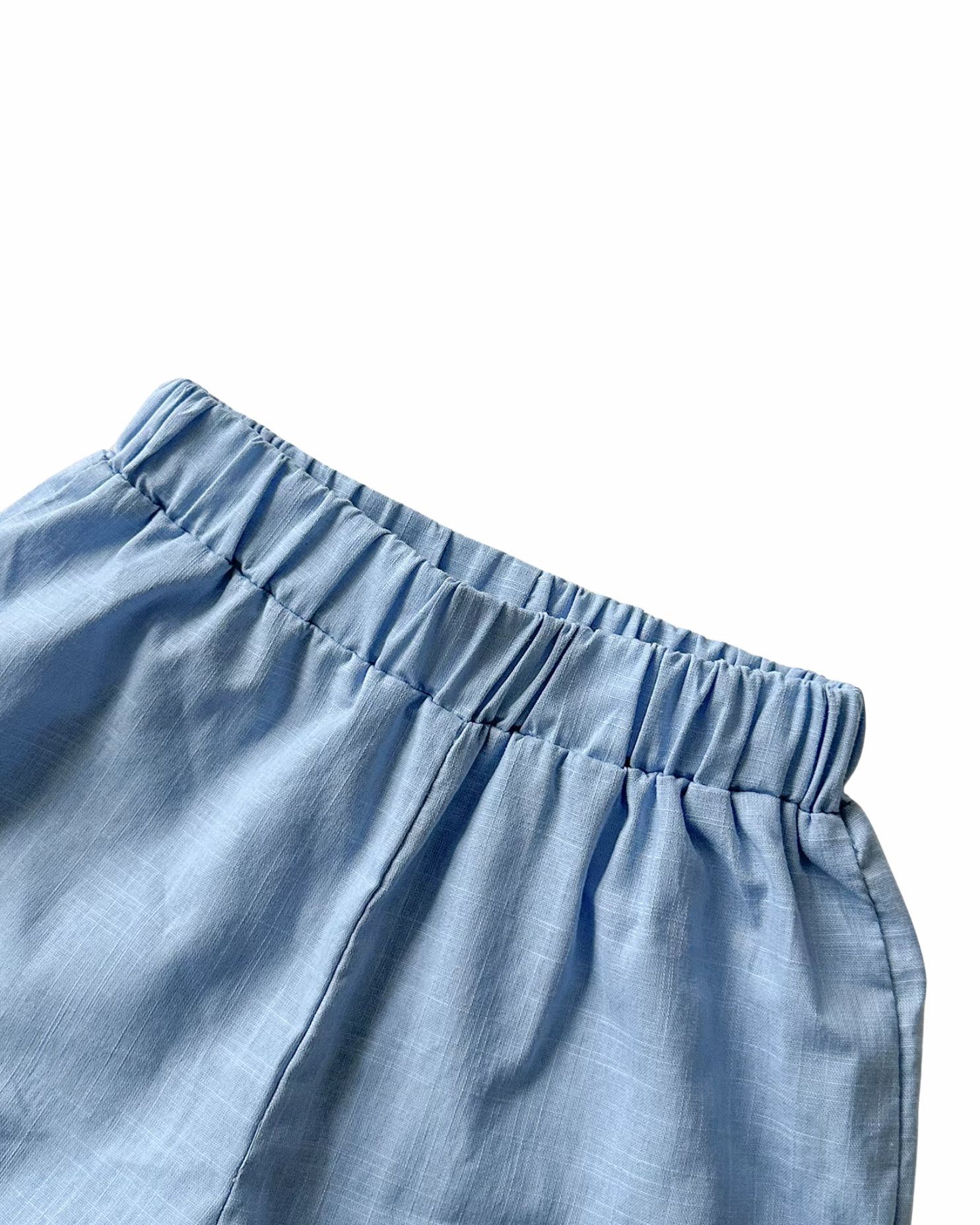 Ruffled Striped Top & Embroidered Shorts Girl's Set