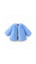 Plush Faux Fur Coat Girls Jacket