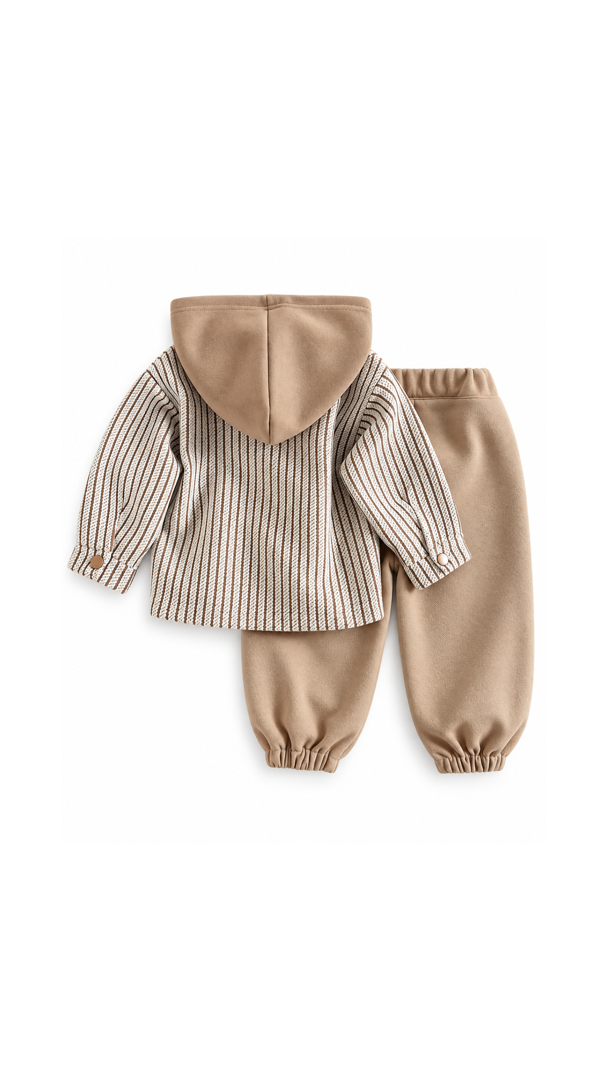 Striped Hooded Jacket & Jogger Trousers Boy's Set