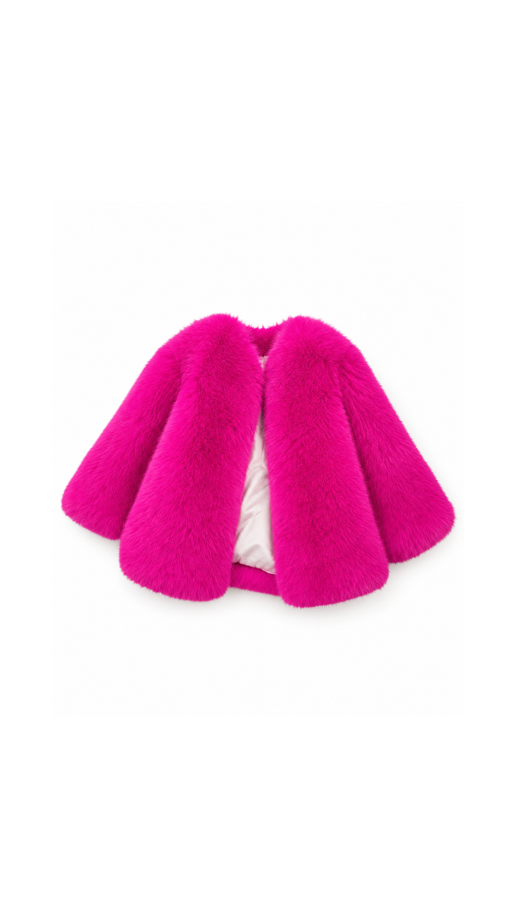 Plush Faux Fur Coat Girls Jacket