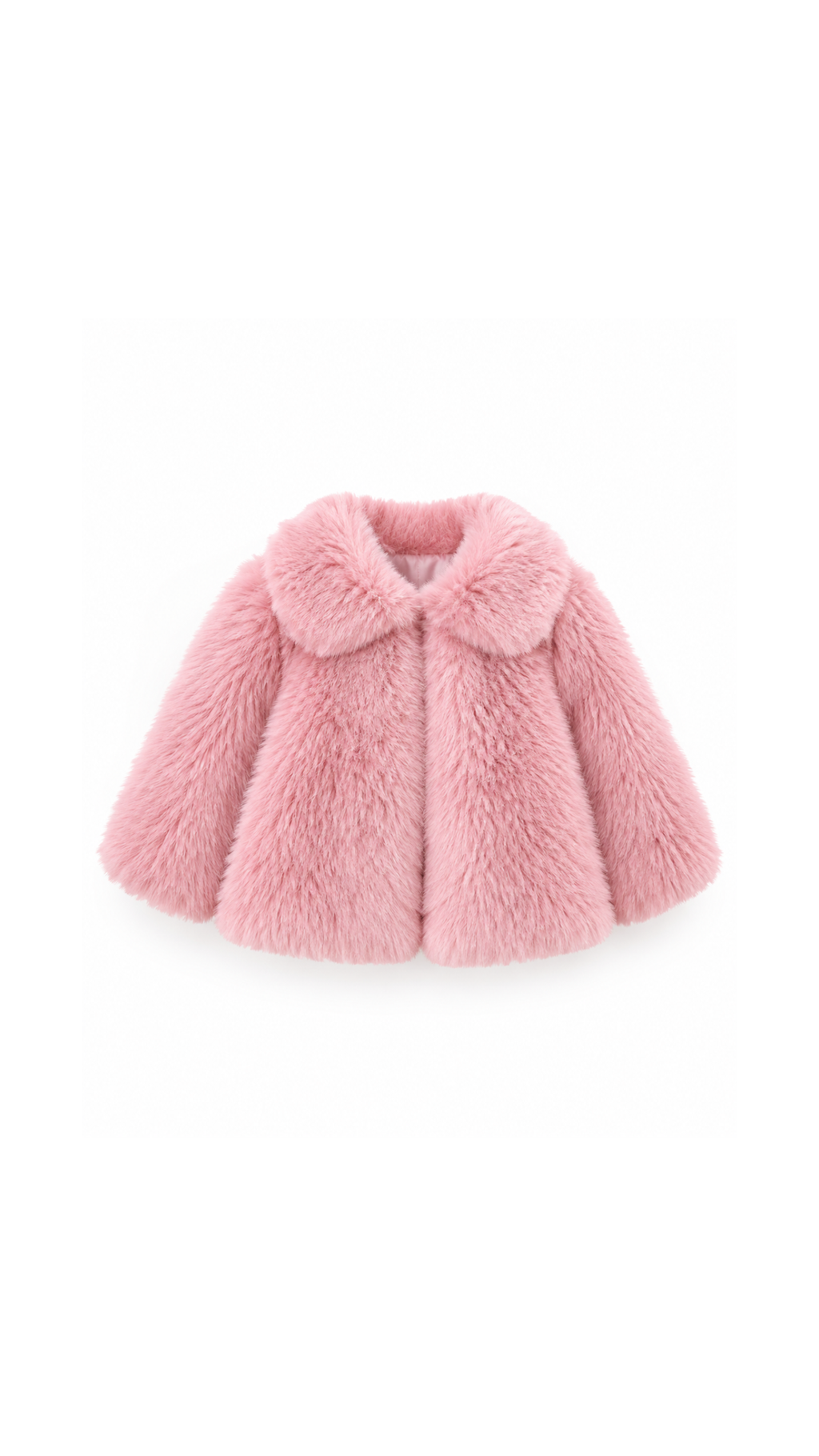 Plush Faux Fur Coat Girls Jacket