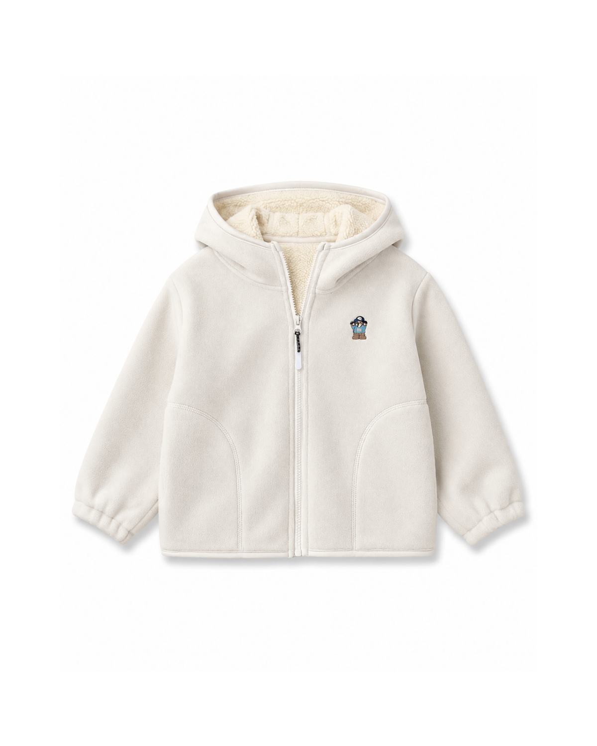 Sherpa-Lined Hooded Fleece Boy's Jacket