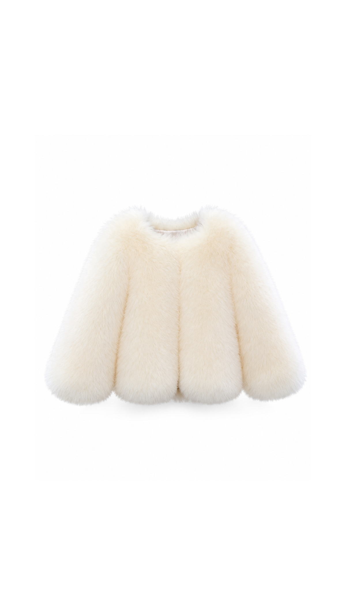 Plush Faux Fur Coat Girls Jacket