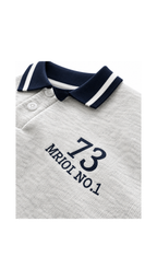 Bow-Tie Polo Sweatshirt & Jogger Boy's Set