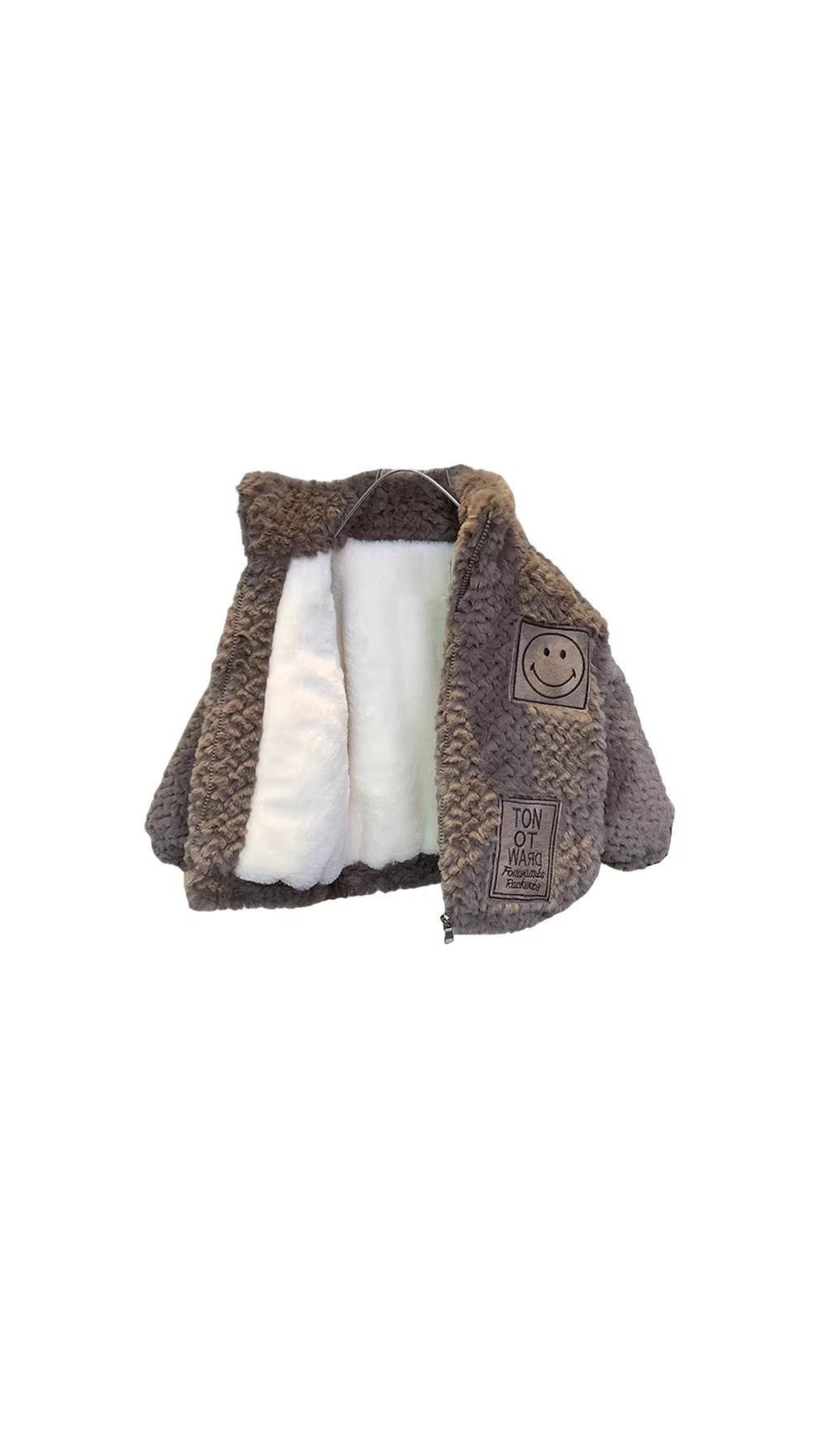 Smiley Teddy Fleece Zip Boy's Jacket