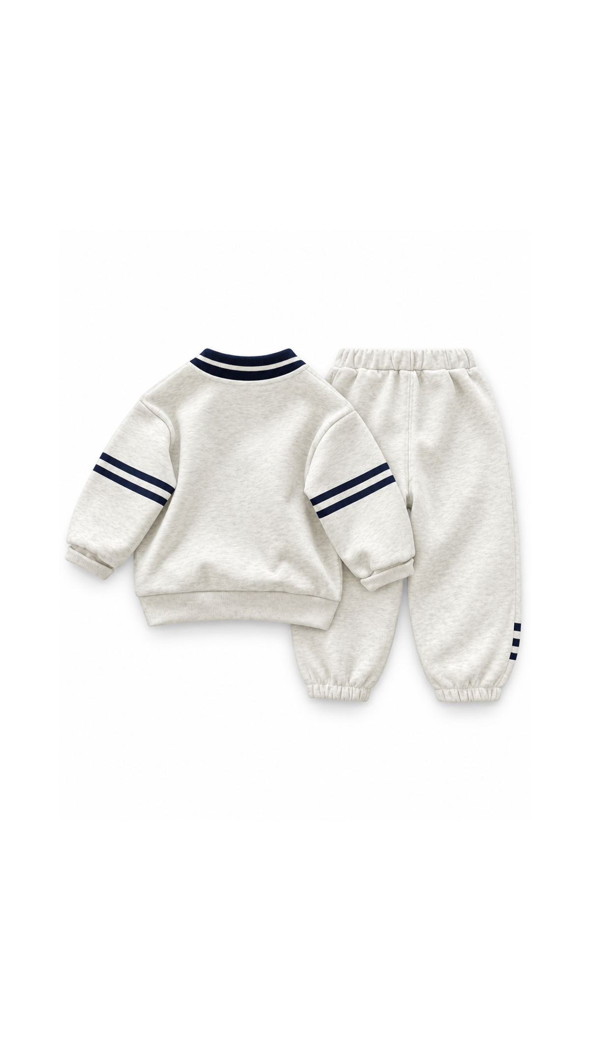 Bow-Tie Polo Sweatshirt & Jogger Boy's Set