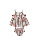 Baby Girls’ Striped Ruffle Dress Set