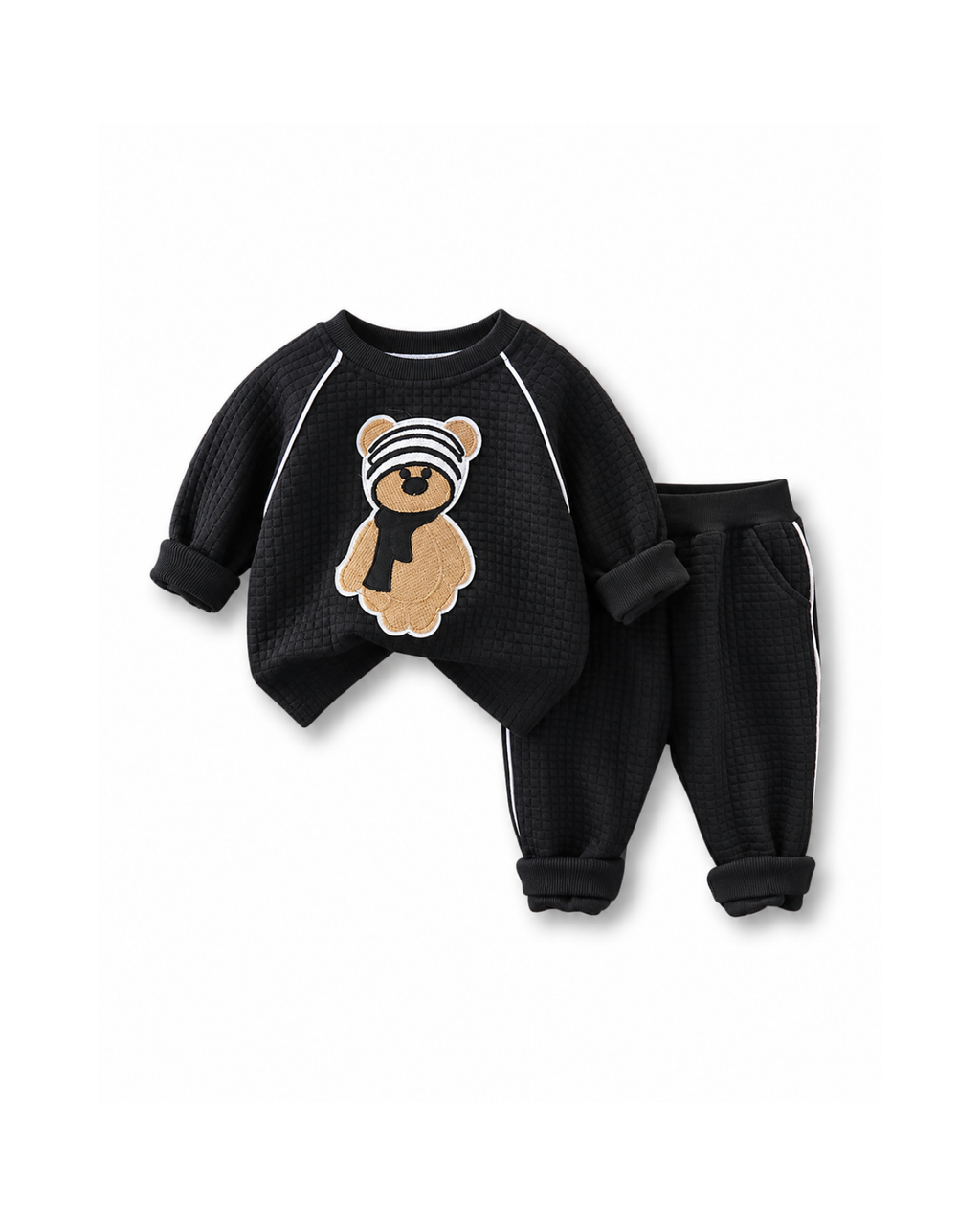 Teddy Bear Textured Track Pyjamas