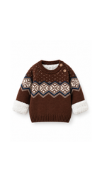 Nordic Sherpa-Lined Knit  Unisex Sweater