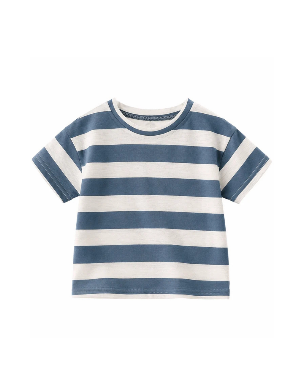 Classic Striped Cotton Short-Sleeve Boys T-Shirt