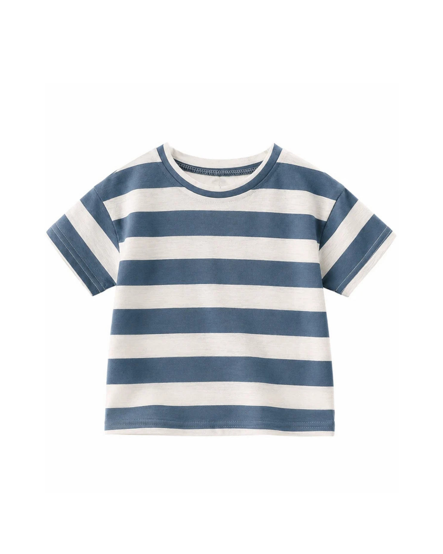 Classic Striped Cotton Short-Sleeve Boys T-Shirt