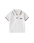 Playful Dino Polo & Shorts Sport Boy's Set