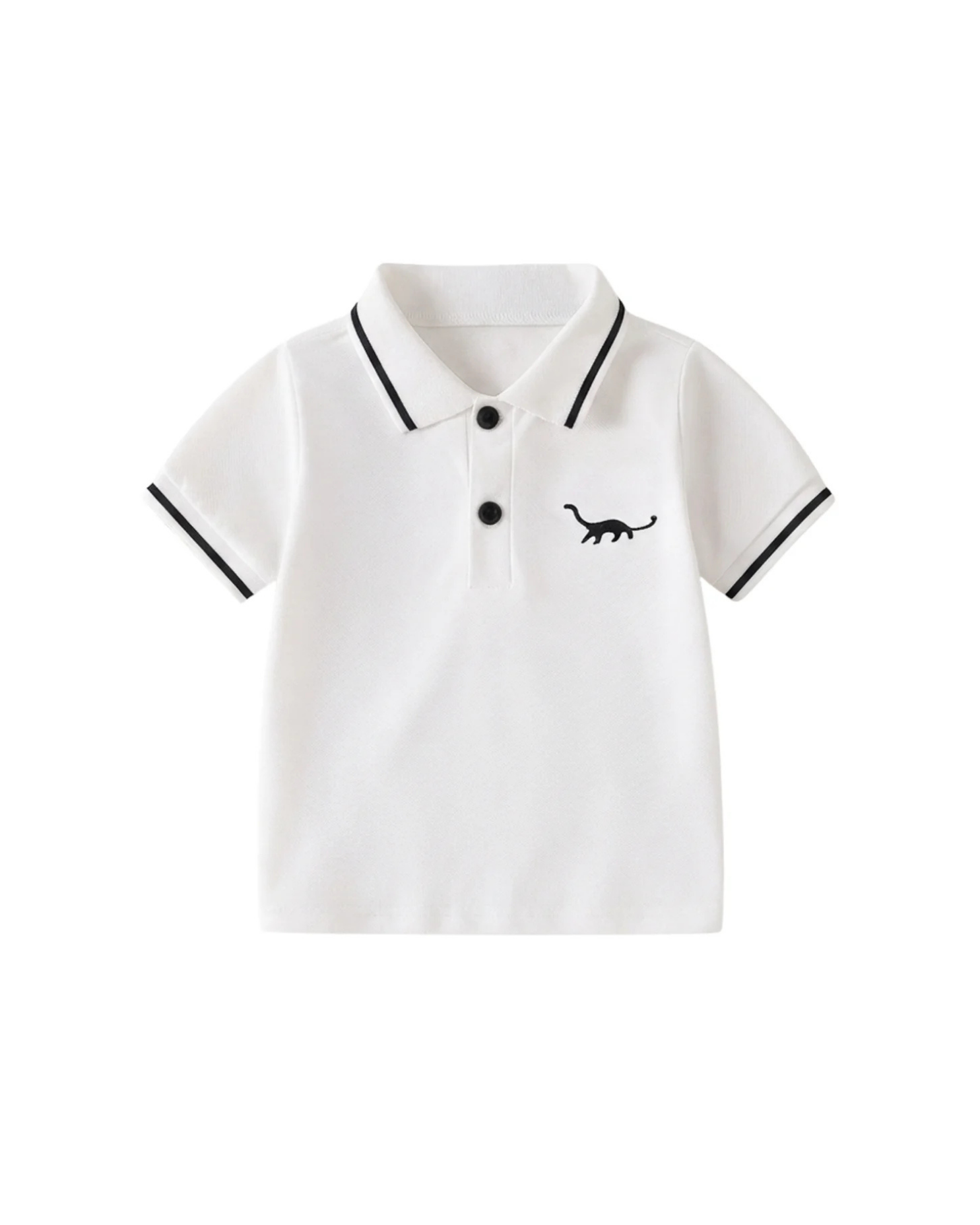 Playful Dino Polo & Shorts Sport Boy's Set
