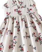 French-Inspired Floral Print Princess Dress