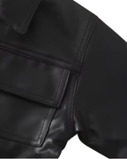 Faux-Leather Jacket & Denim Three-Piece Boy's Set