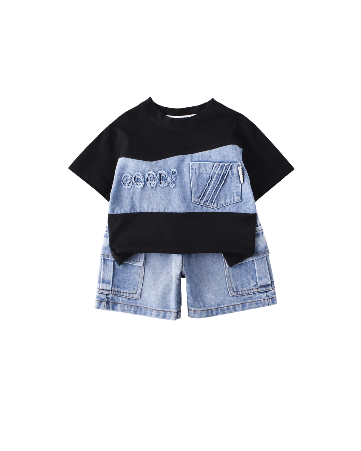 Blue Denim Jacket & Jogger Pants Boy's Set