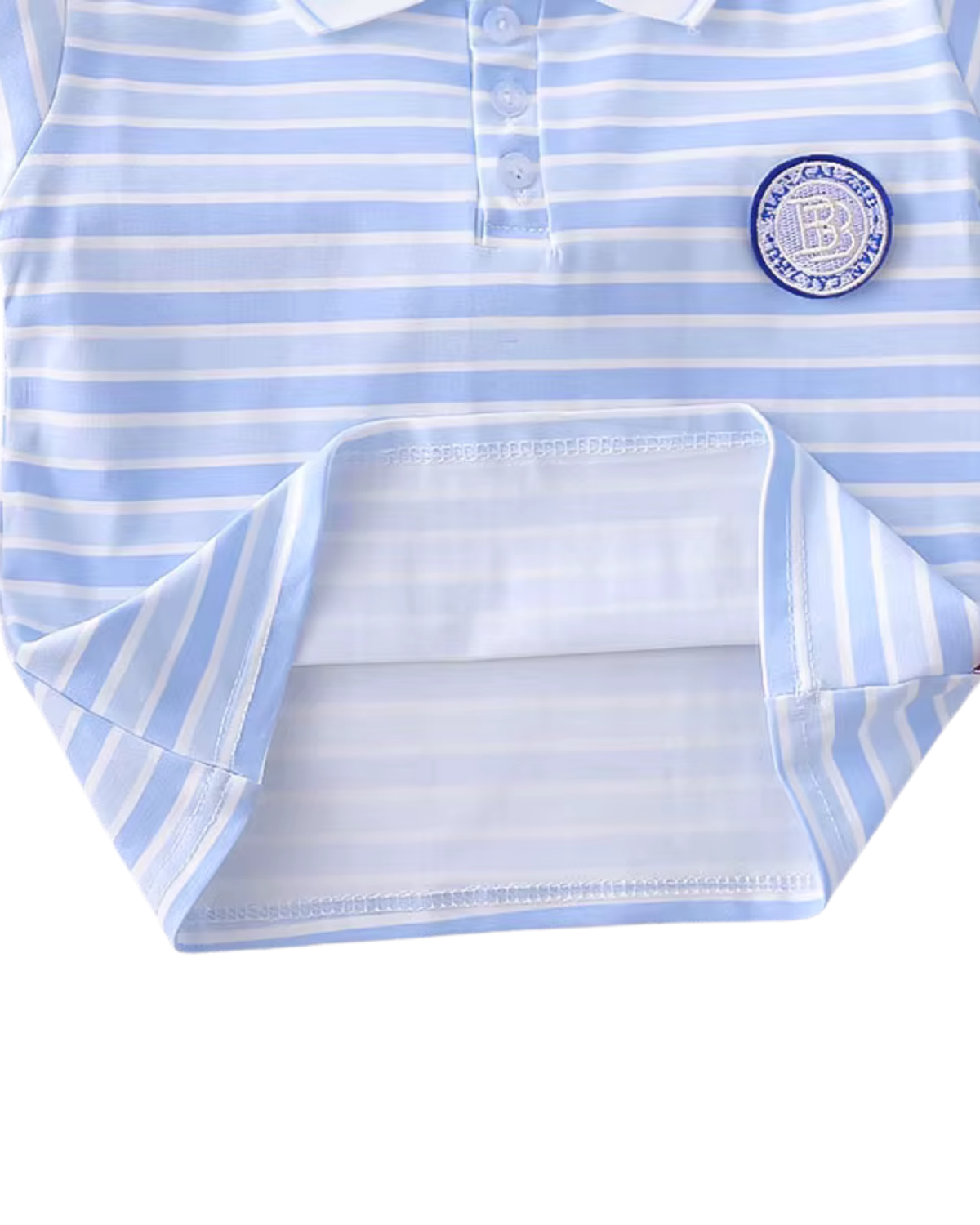 Striped Polo Shirt & Shorts Boy's Set