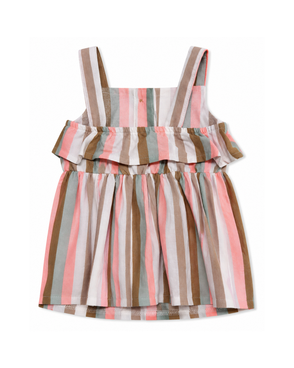Baby Girls’ Striped Ruffle Dress Set