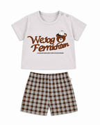 Stylish Bear Graphic Boy's Pyjamas