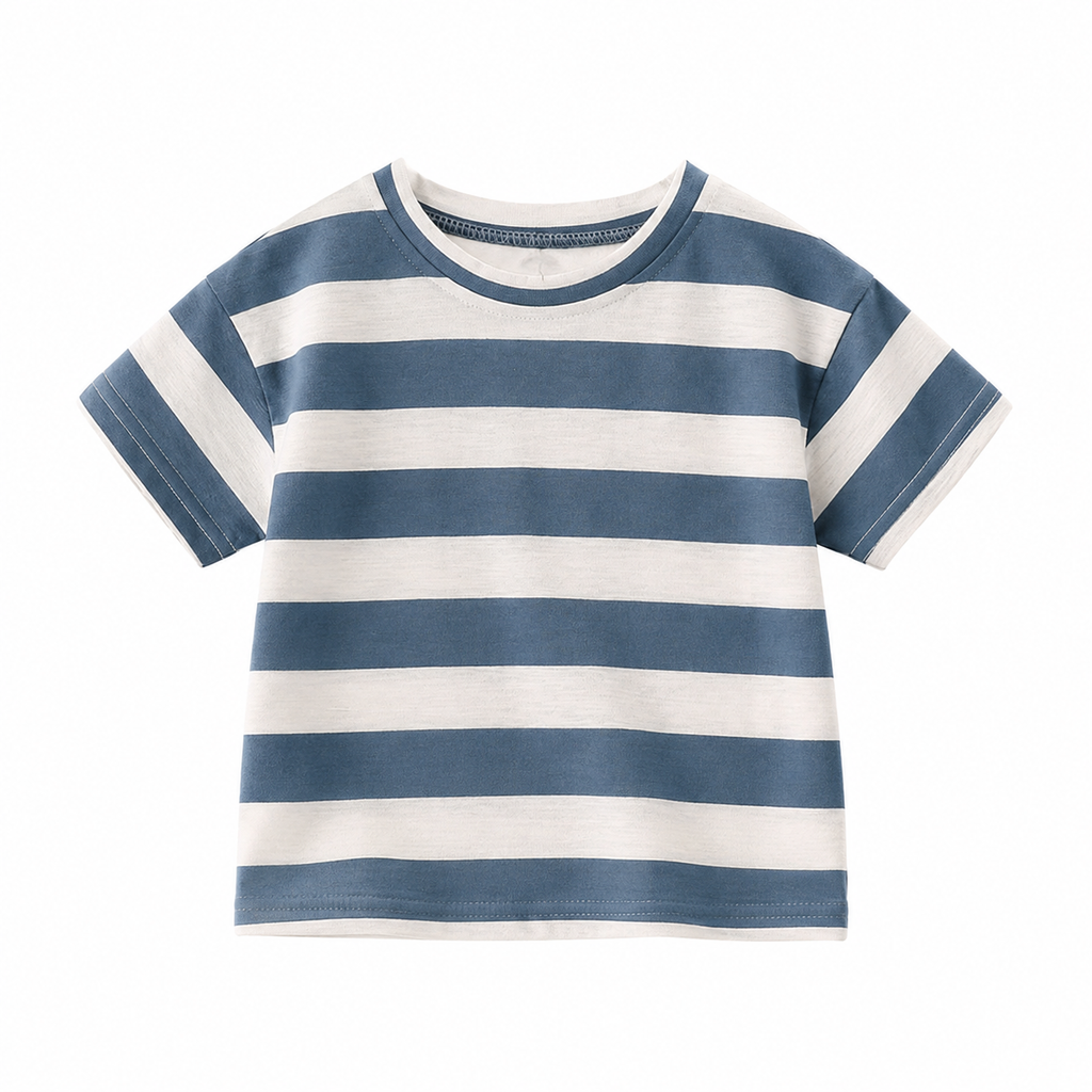 Classic Striped Cotton Short-Sleeve T-Shirt