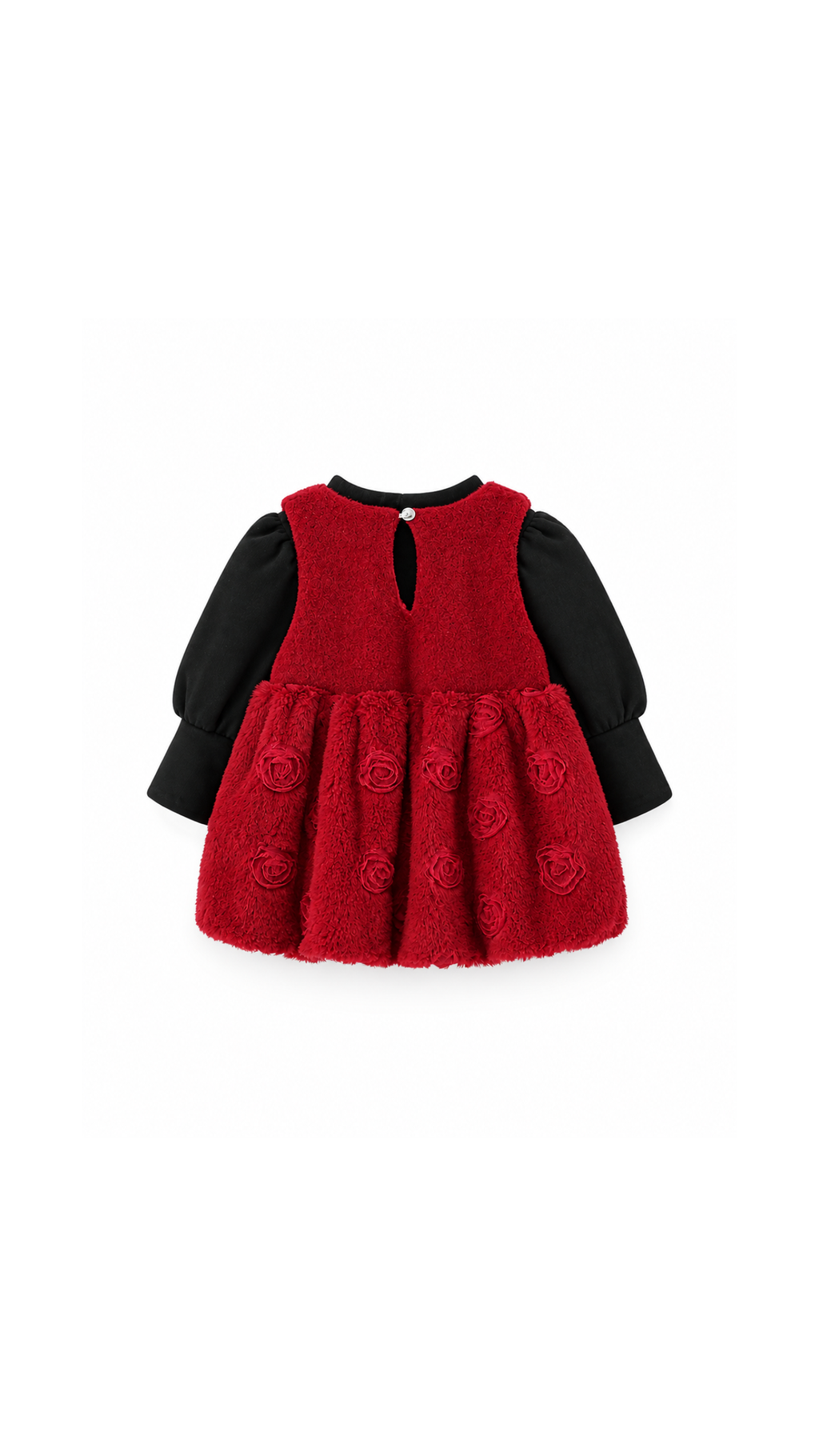 Textured Pinafore Dress & Long-Sleeve Top  Girl's Set