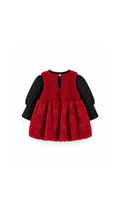 Textured Pinafore Dress & Long-Sleeve Top  Girl's Set