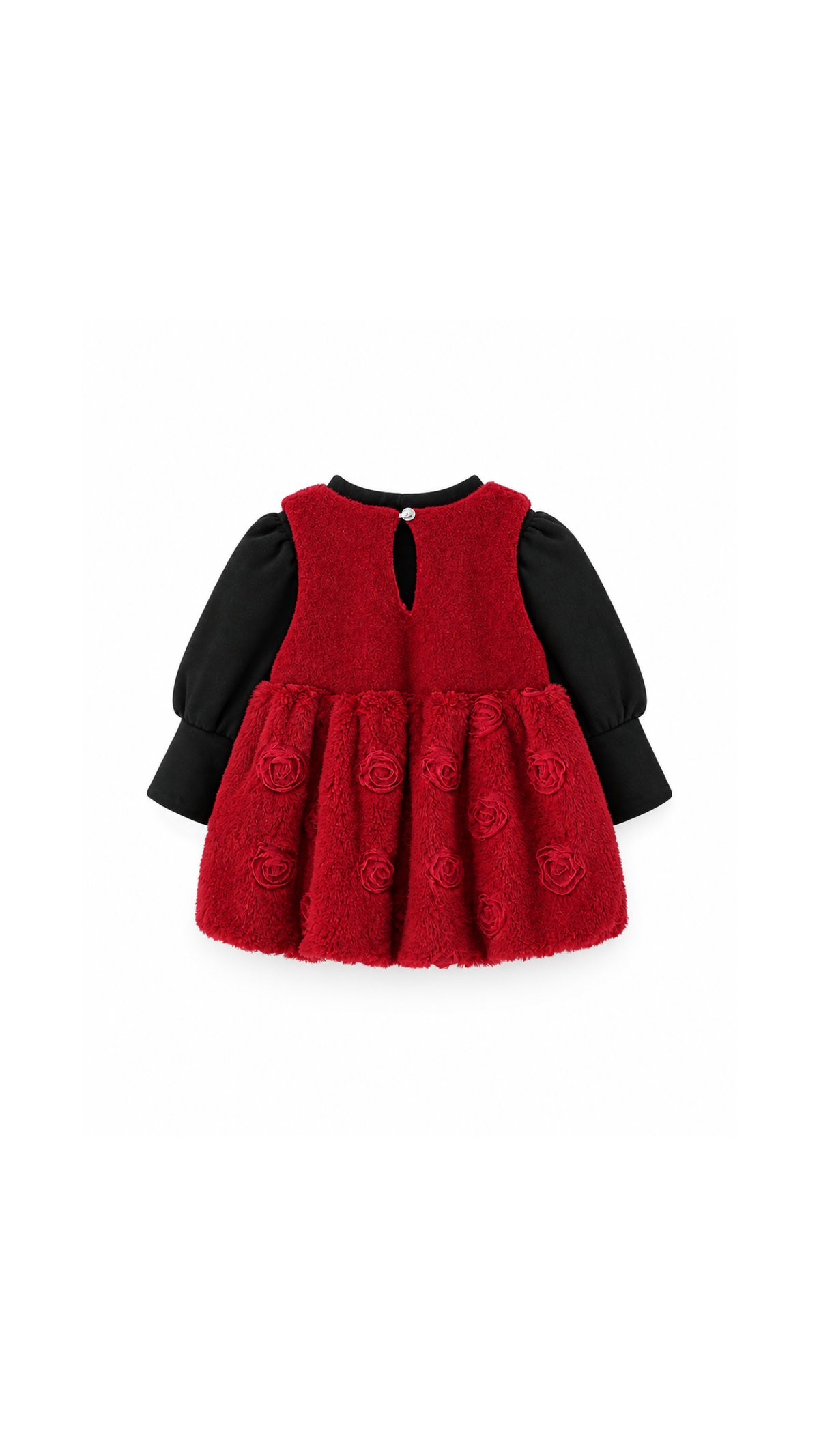 Textured Pinafore Dress & Long-Sleeve Top  Girl's Set