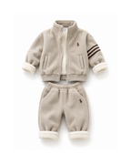 Cozy Sherpa-Lined Fleece Track Boy's Set