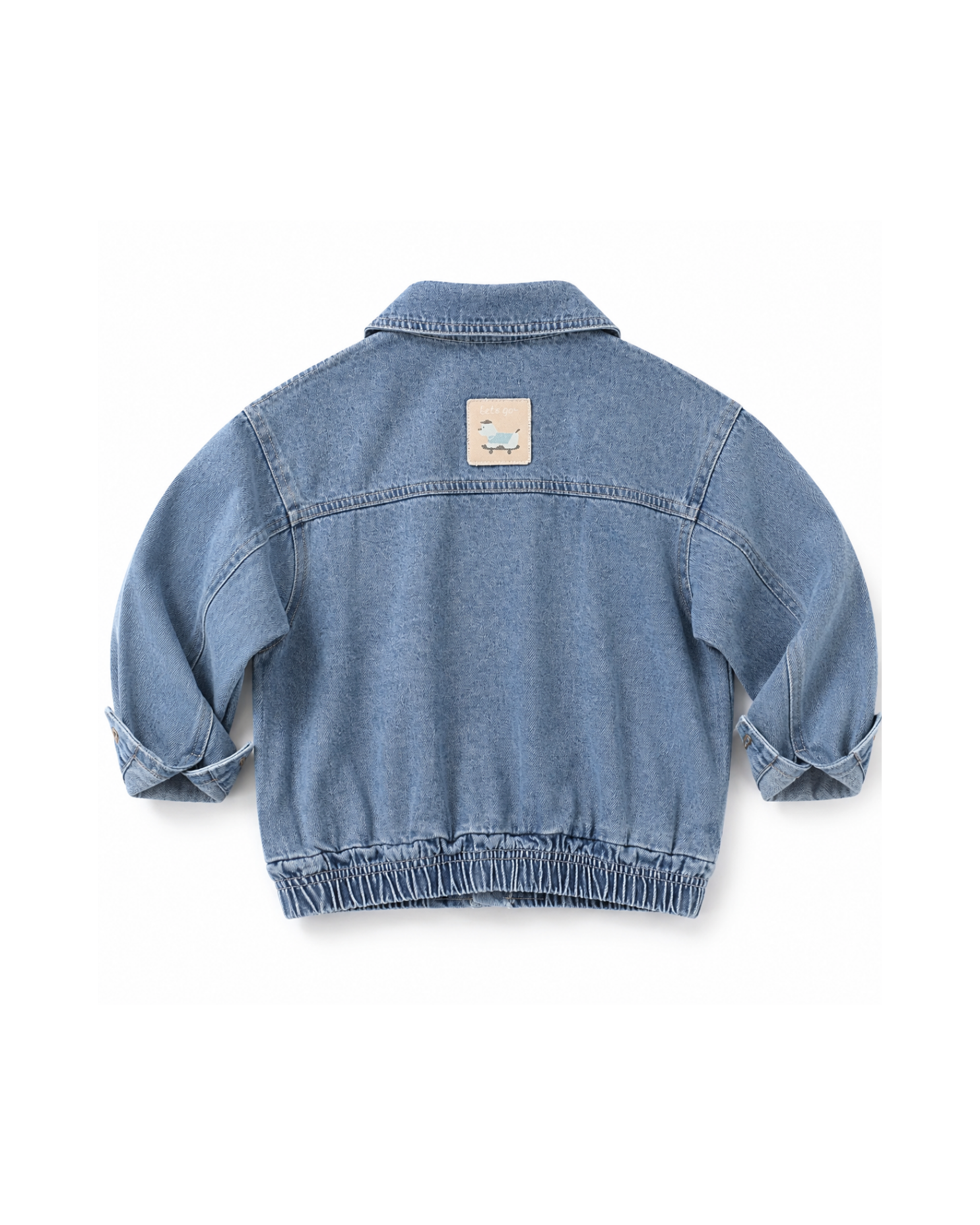 Casual Zip-Up Denim Boy's Jacket