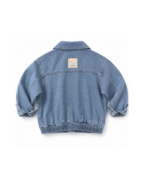Casual Zip-Up Denim Boy's Jacket