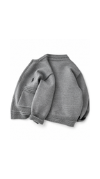 Classic Knitted Zip-Up Cardigan Boy's Jacket