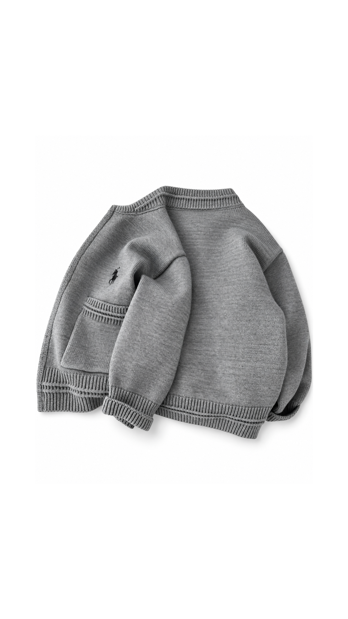 Classic Knitted Zip-Up Cardigan Boy's Jacket