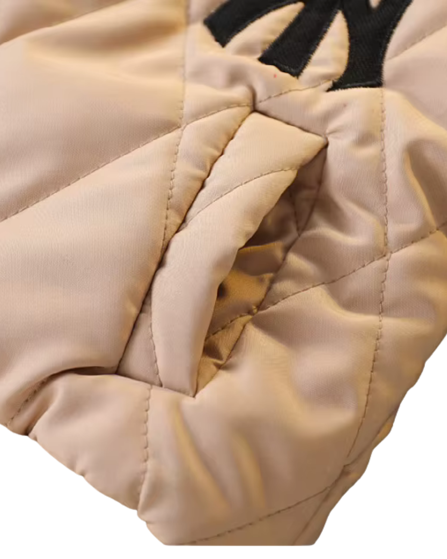 Sherpa-Lined Quilted Bomber Jacket