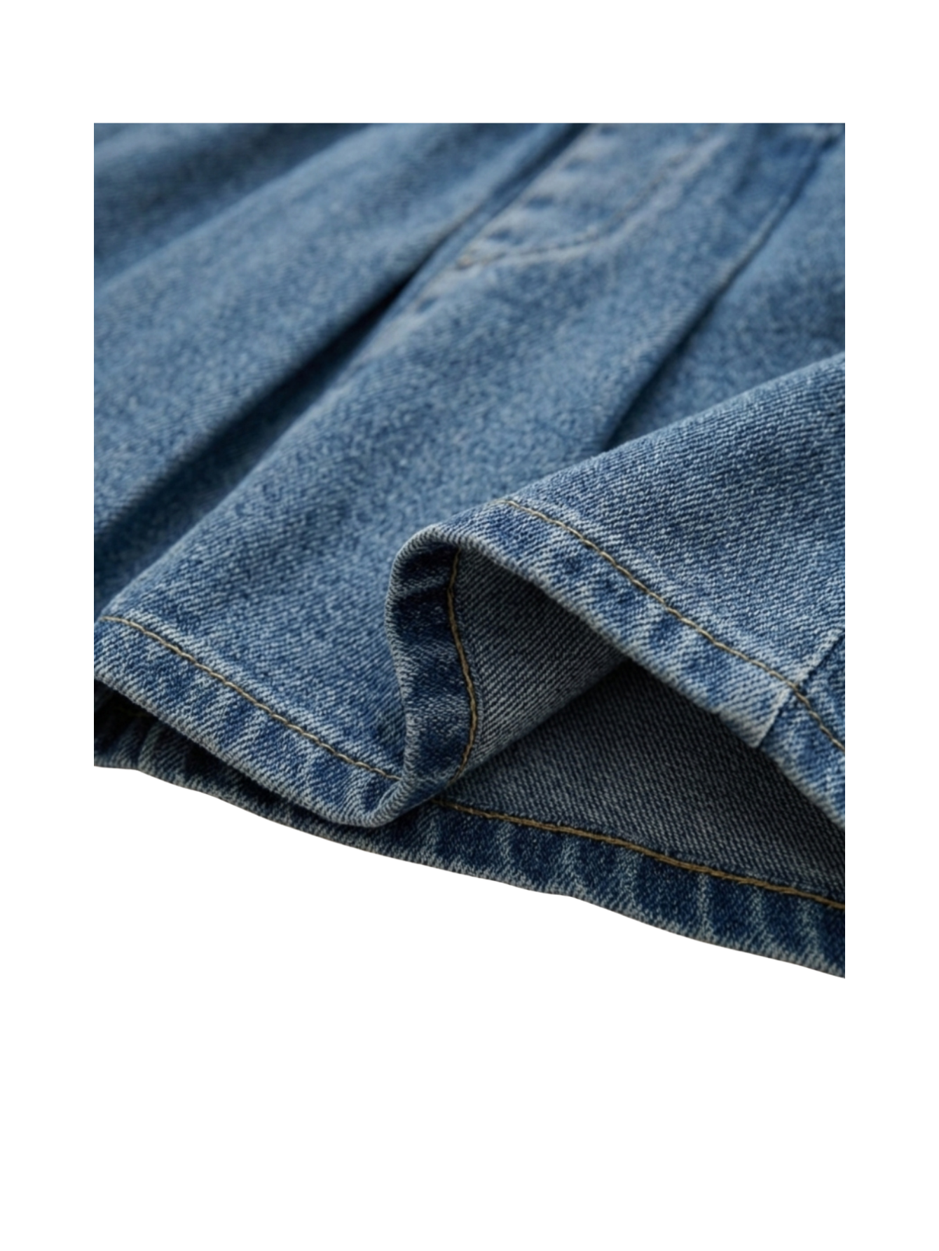 Button-Down Shirt & Skirt Denim Girl's Set