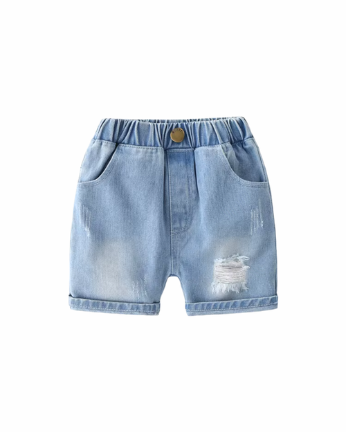 Boys Distressed Casual Denim Short Pants
