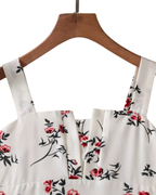 French-Inspired Floral Print Princess Dress