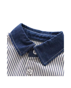 Striped Denim Boy's Set Outfit