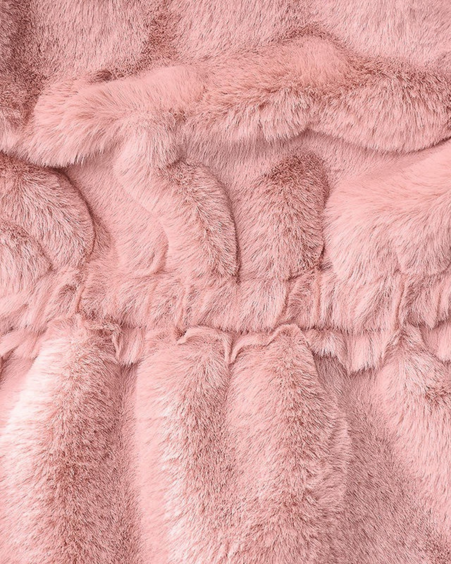 Luxe Faux-Fur Belted Girls Coat