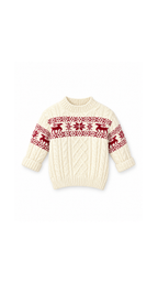Nordic Reindeer Cable-Knit Sweater unisex