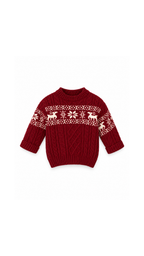 Nordic Reindeer Cable-Knit Sweater unisex