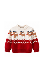 Festive Reindeer Knit Sweater unisex