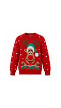 Merry Christmas Reindeer Knit Sweater Unisex