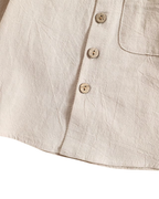 Cotton Long-Sleeve Shirt & Trousers Boy's Set