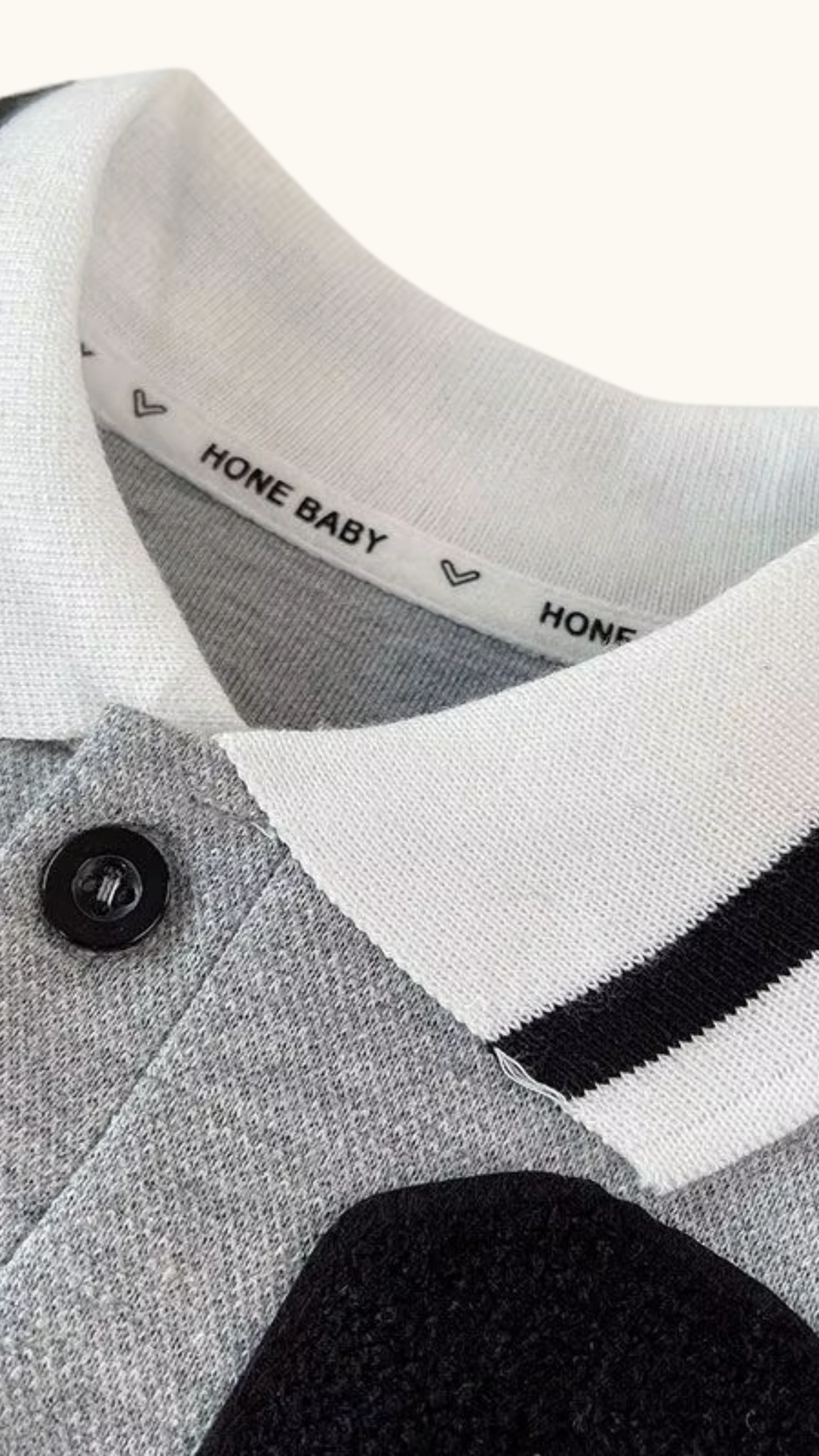 Letter-Patch Polo Shirt & Shorts Boy's Set