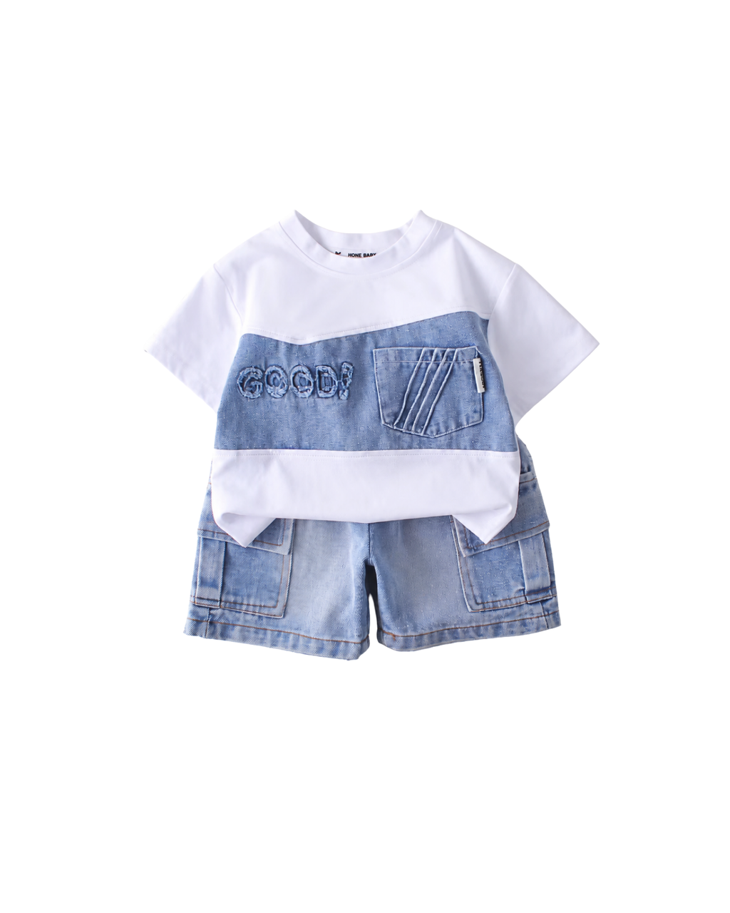 Blue Denim Jacket & Jogger Pants Boy's Set