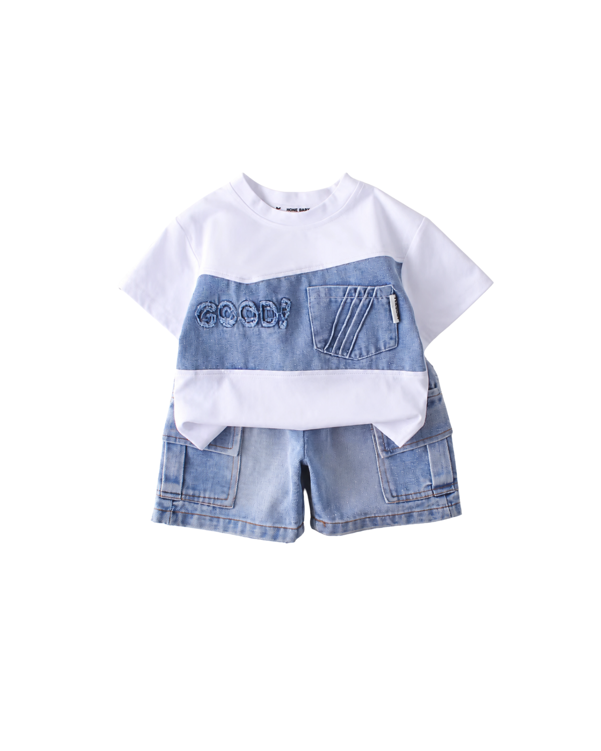 Blue Denim Jacket & Jogger Pants Boy's Set
