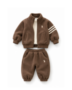Cozy Sherpa-Lined Fleece Track Boy's Set